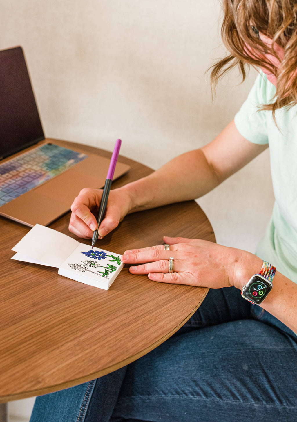Tiny Texas Themed Illustrations Mini Coloring Book