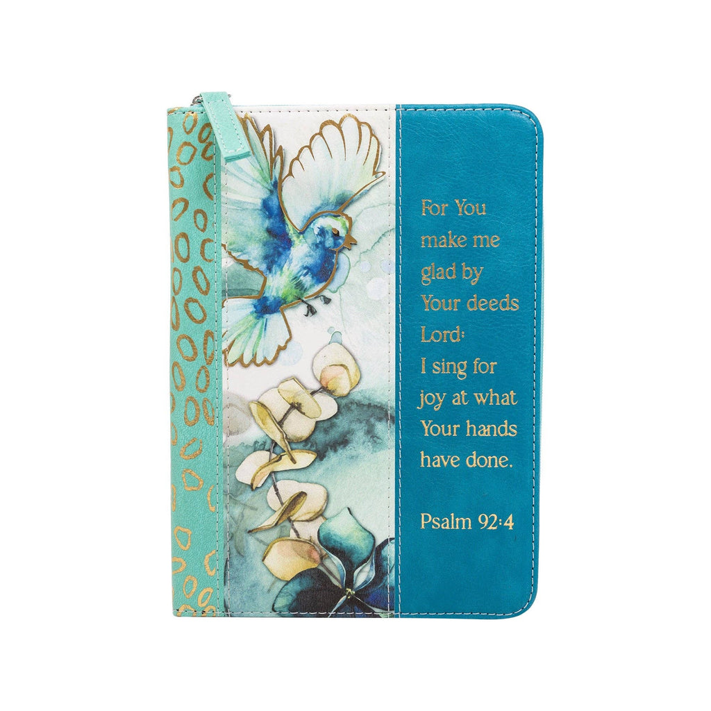 Zippered Journal: Watercolor Flower Bird
