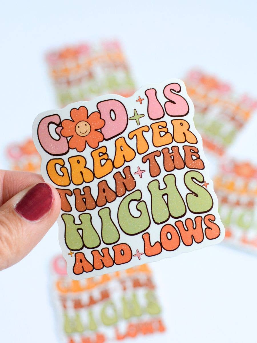 God Is Greater Sticker – Christian Women’s Faith