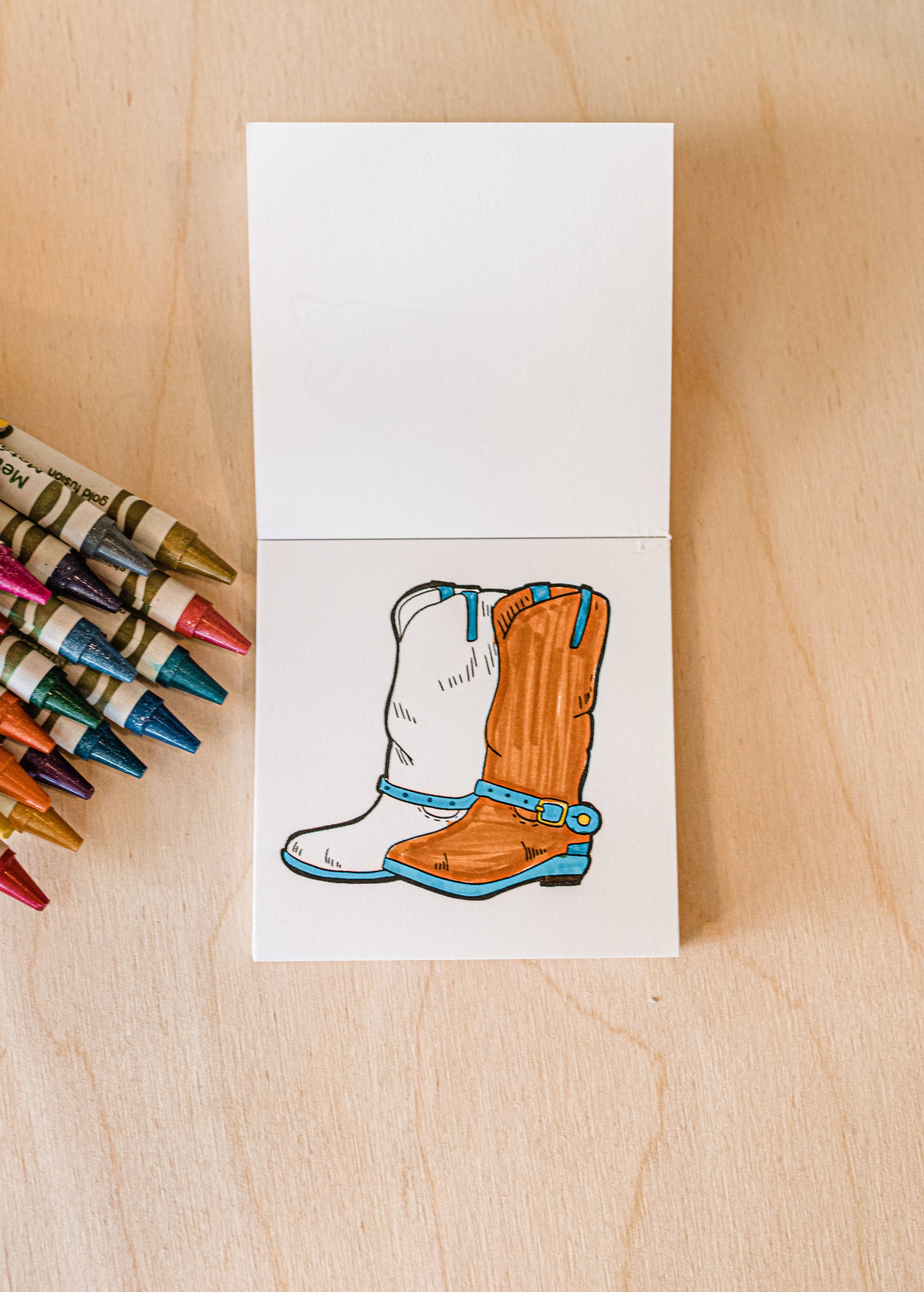 Tiny Texas Themed Illustrations Mini Coloring Book