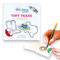 Tiny Texas Themed Illustrations Mini Coloring Book