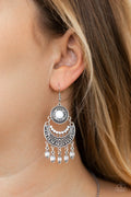 Mantra to Mantra - White Earrings