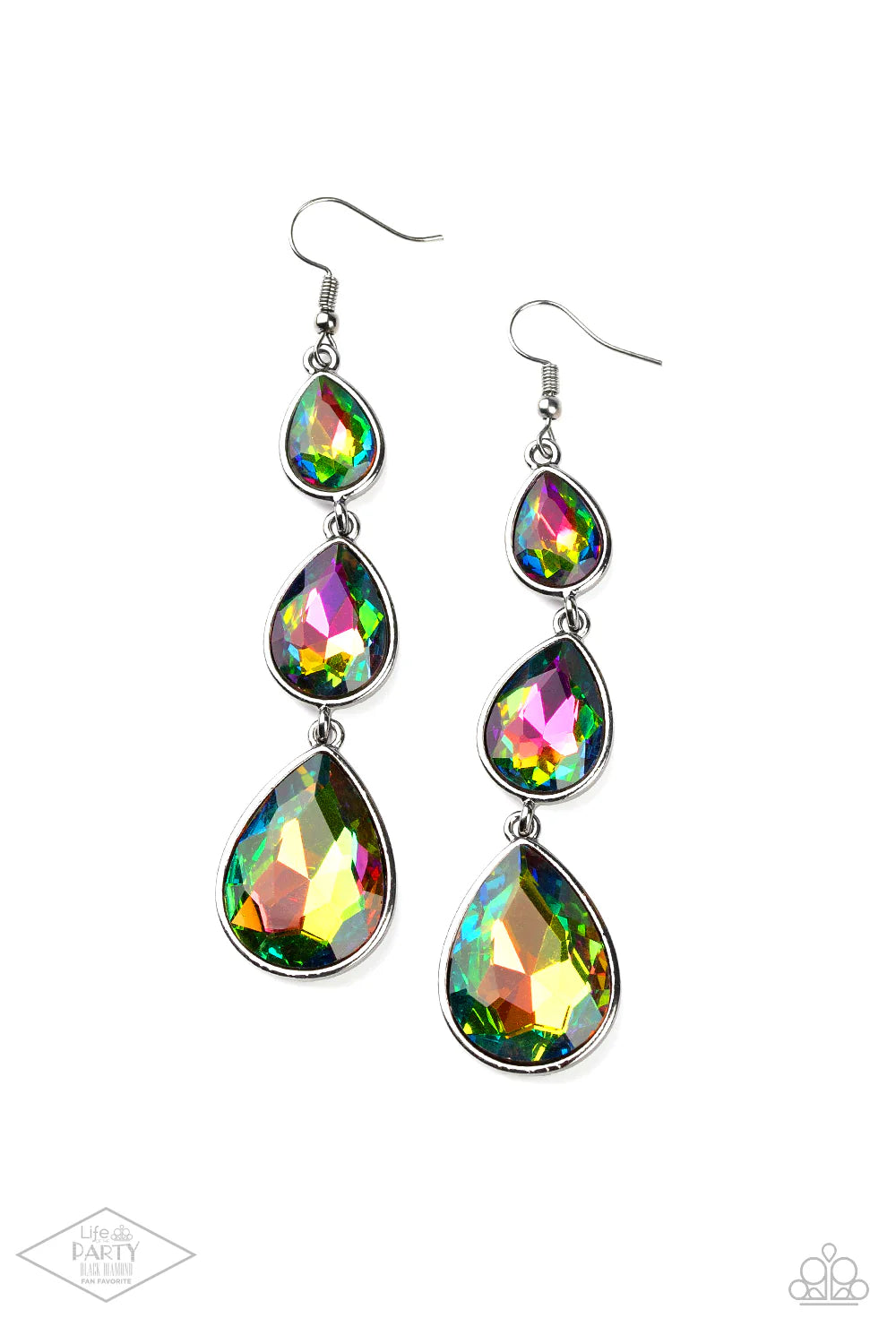 Metro Momentum - oil spill multi earrings