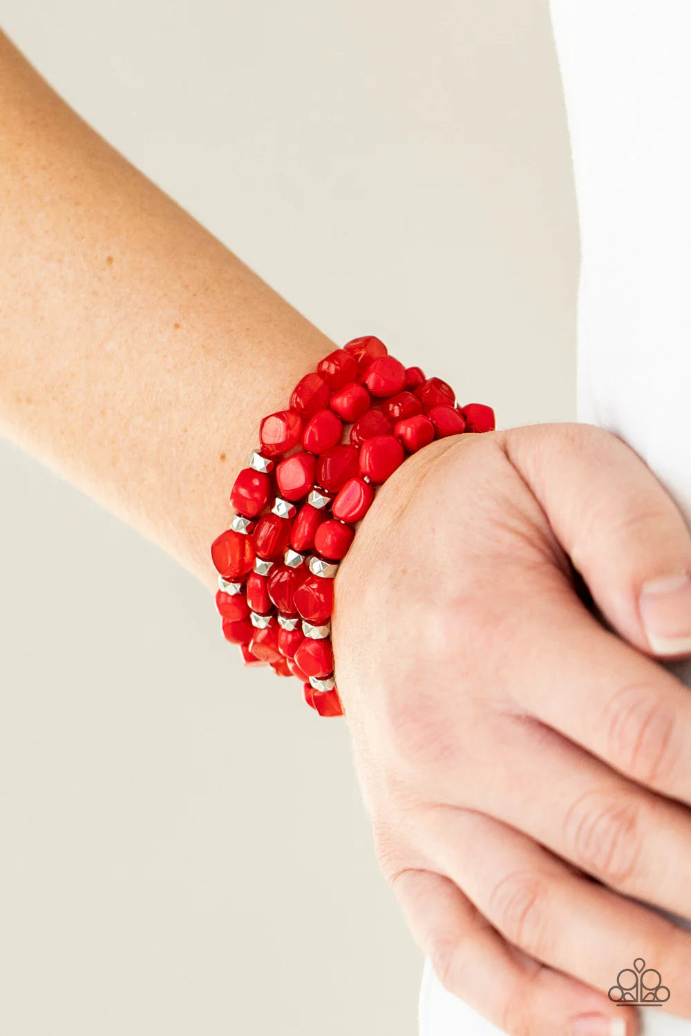 Nice GLOWING! - red - bracelet