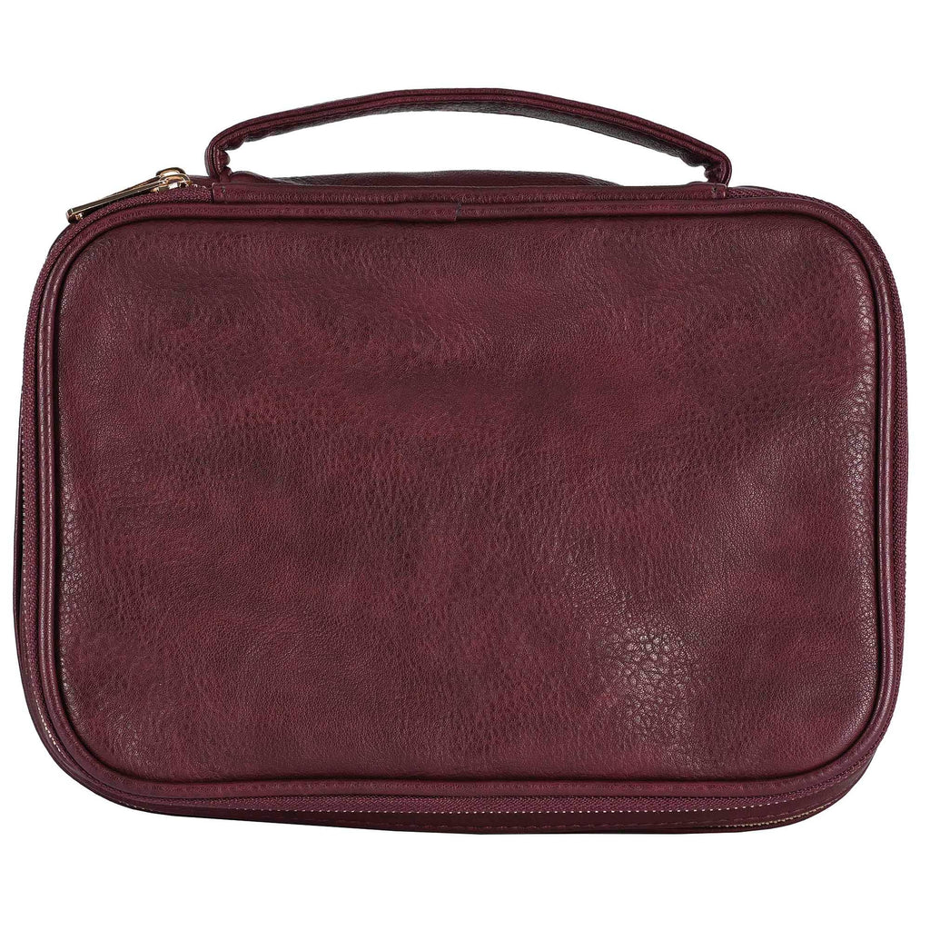 Bible Case Walk By Faith Burgundy XLarge