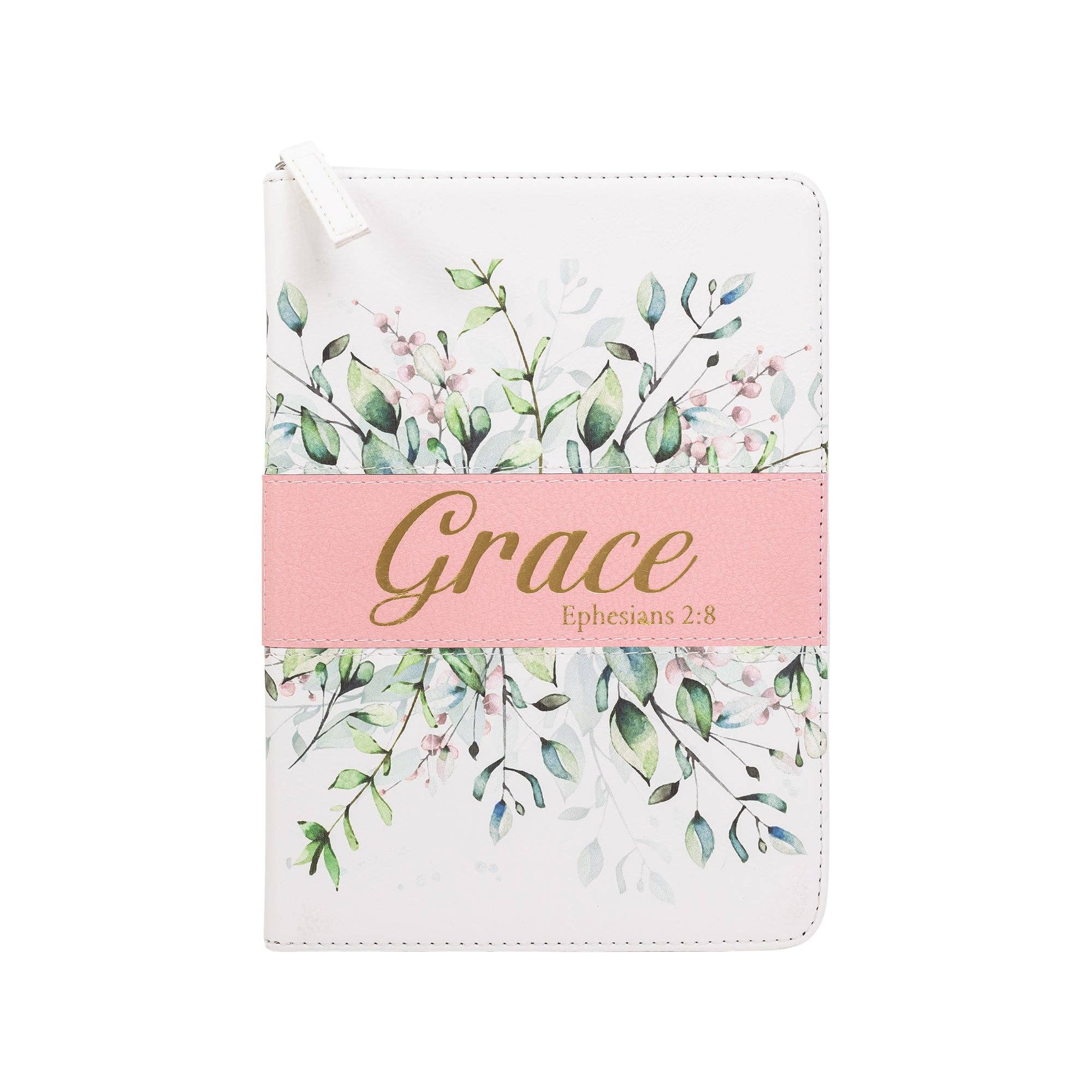 Zippered Journal: Watercolor Flower Grace