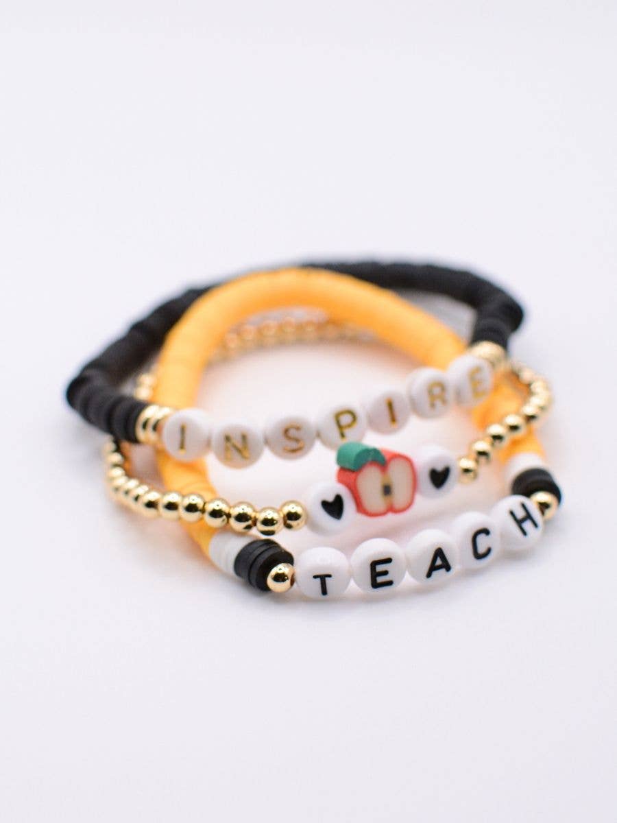 Teach Love Inspire - Teacher Bracelet Set