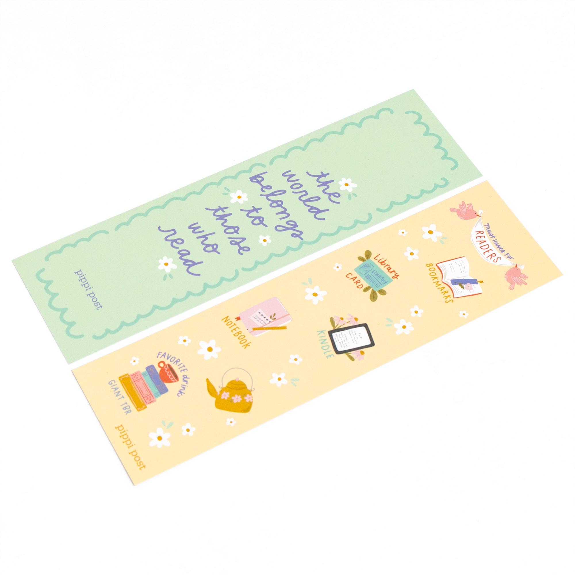 The World Belongs to Those Who Read Bookmark Set of two