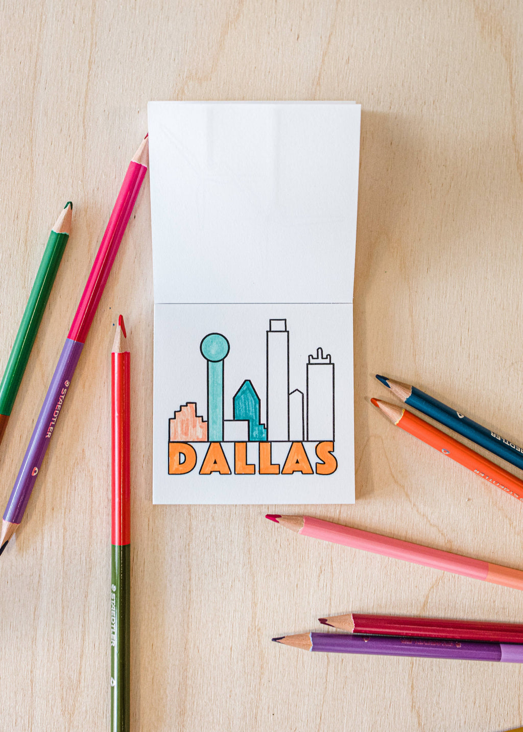 Tiny Texas Themed Illustrations Mini Coloring Book