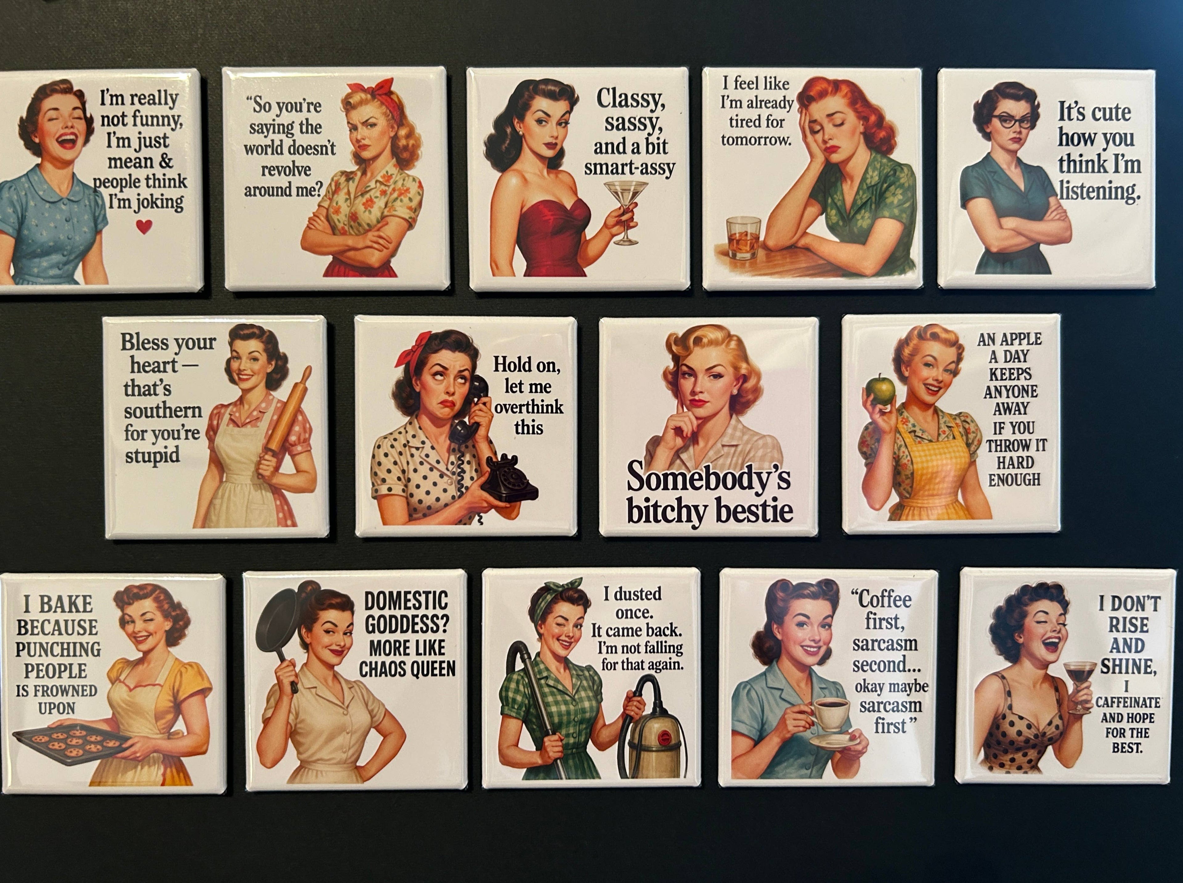 Retro Sassy Magnet - World Doesn't Revolve Around Me?