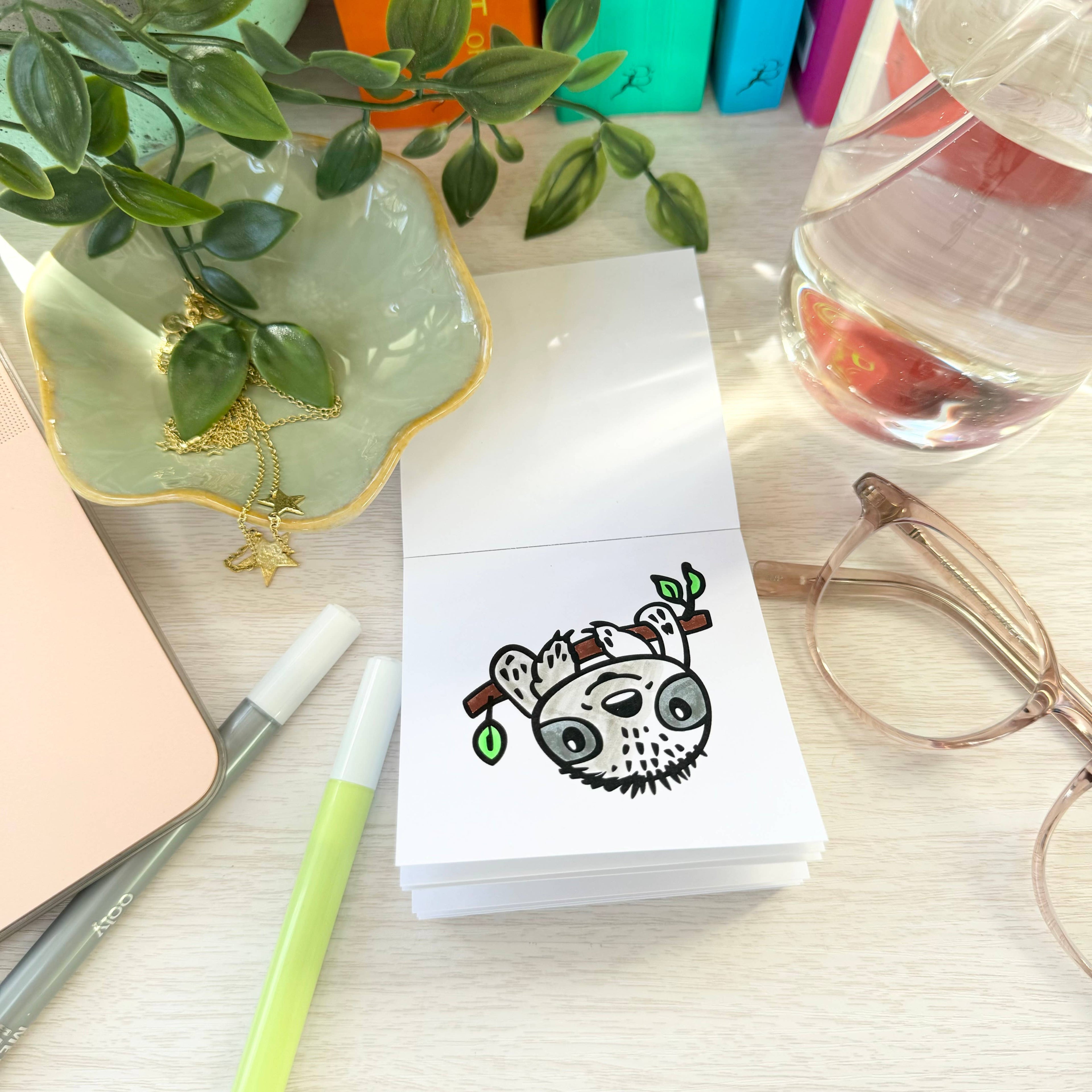 Pocket Pets Animal Designs 3x3 Mini Coloring Book