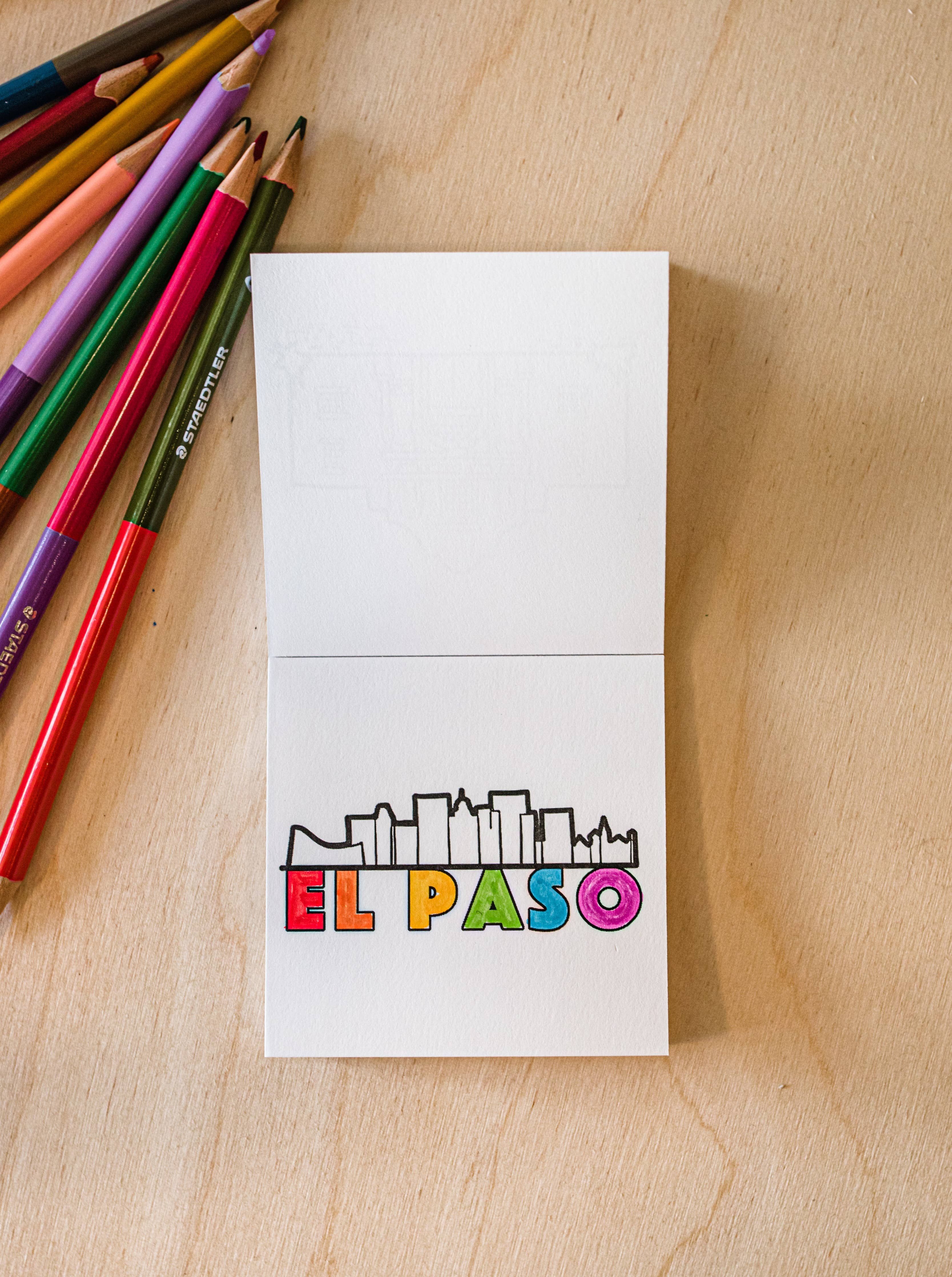 Tiny Texas Themed Illustrations Mini Coloring Book