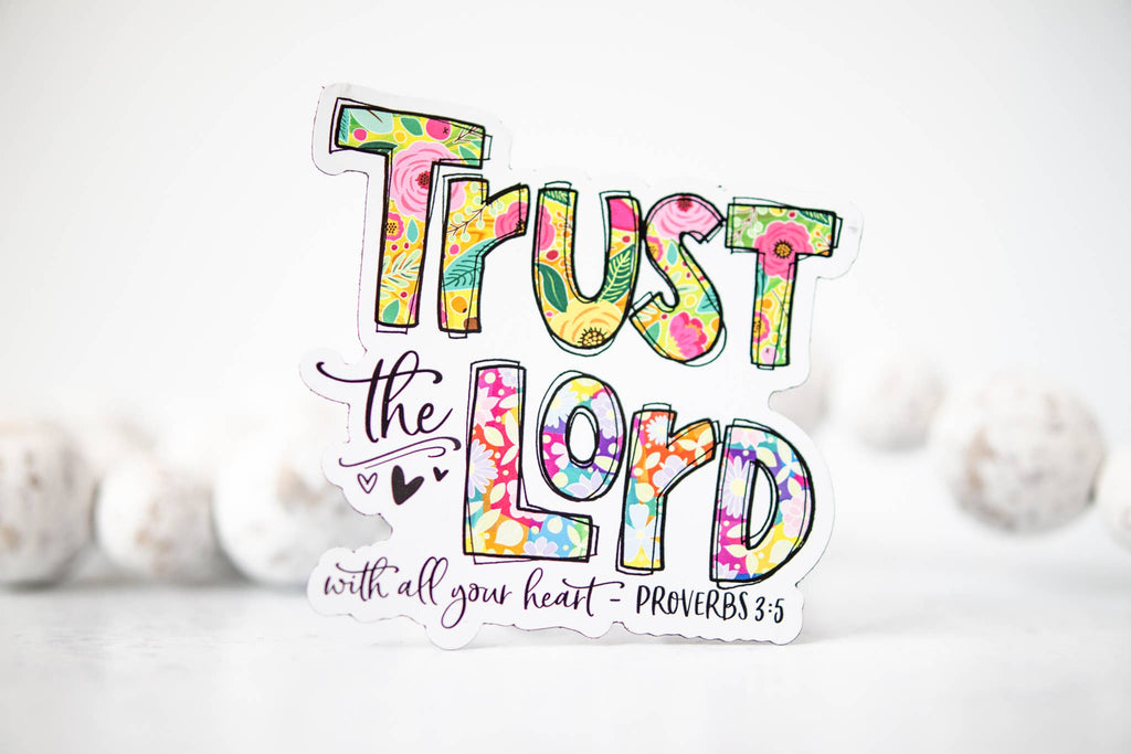 Trust The Lord, Christian 3"x3" Magnet