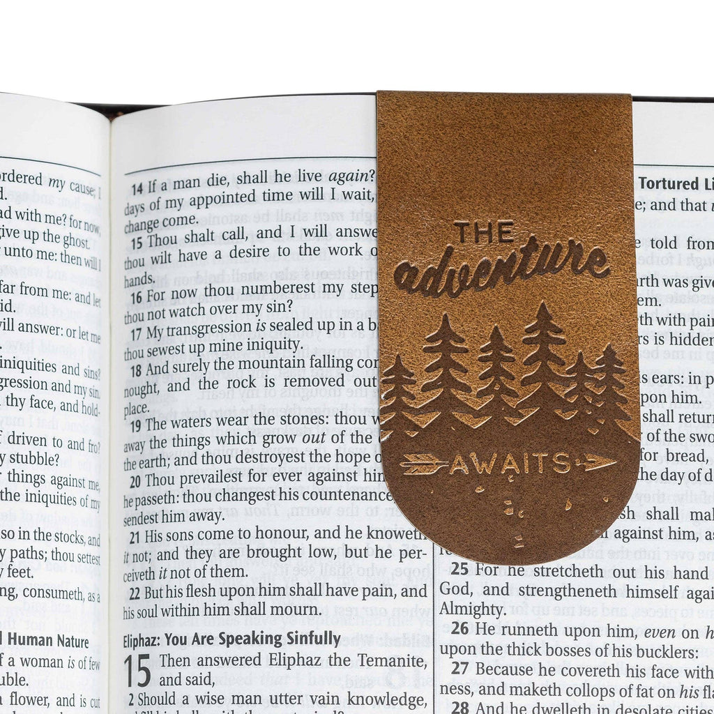 Magnetic Page Markers (3 Pc) Leather Bookmarks