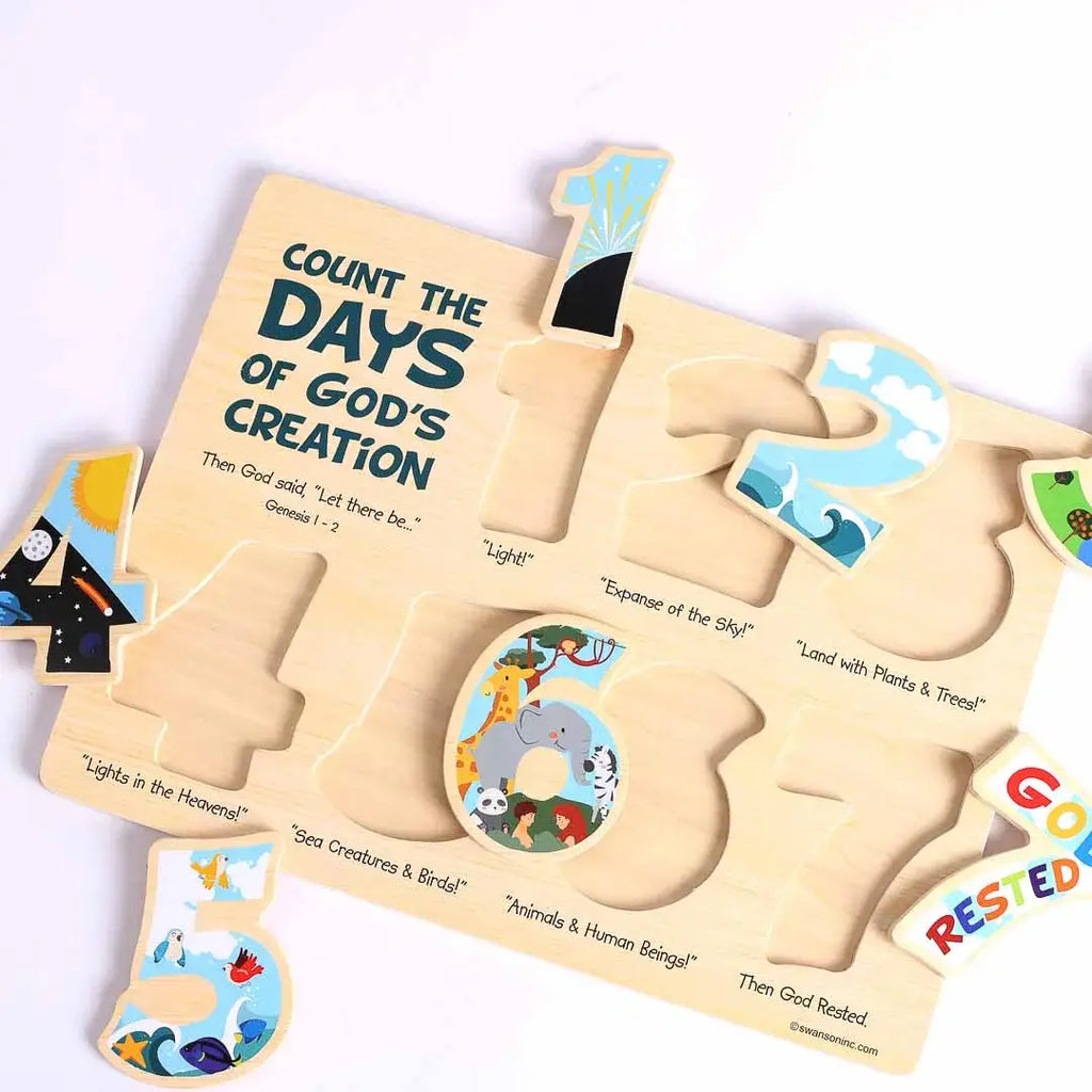 Puzzle Wood - 7 Days Of Creation