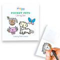 Pocket Pets Animal Designs 3x3 Mini Coloring Book