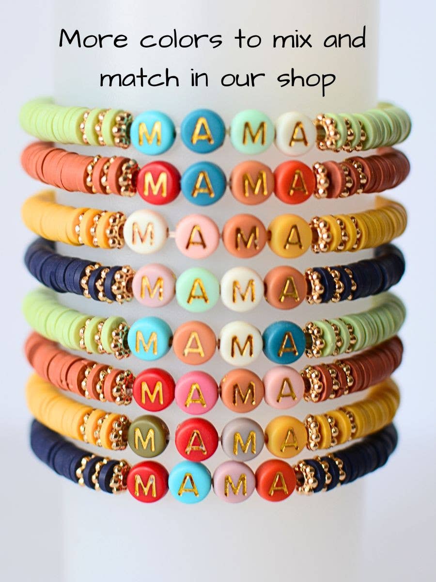 MAMA Bracelet – Mothers Gift, Mint ONE bracelet