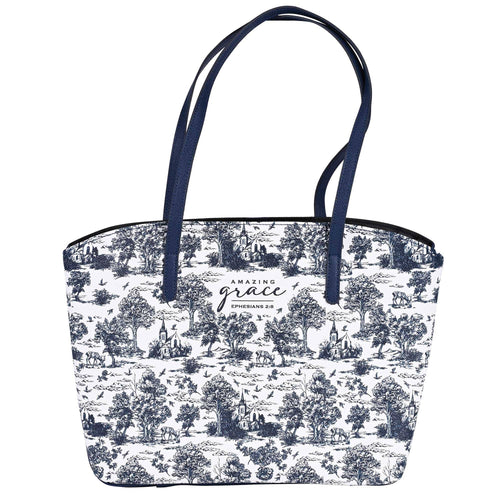 Bible Case Purse Grace Church Toile Wedge Large